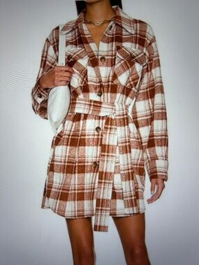 BB Dakota Maverick Plaid Shacket Dress